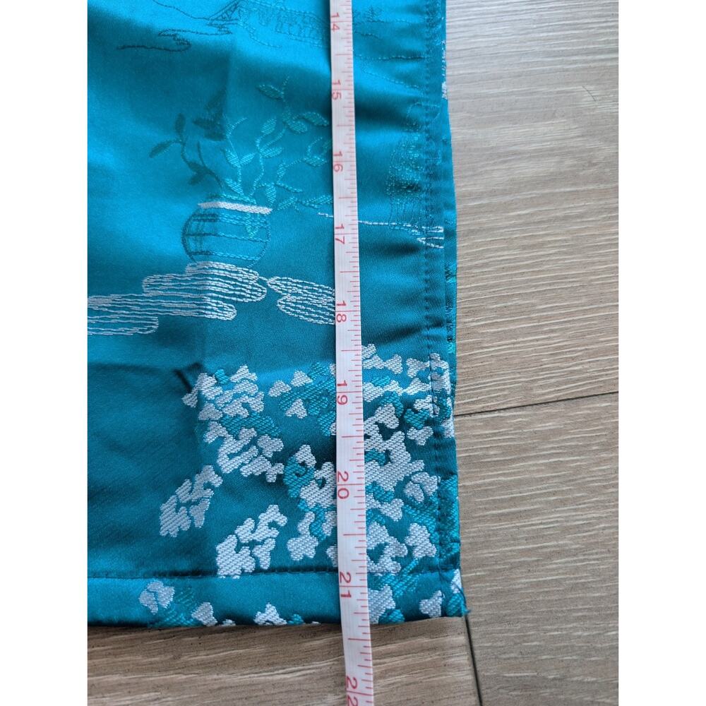 Ao Dai top features a traditional Turquoise Vietnamese pagoda Boys 4 - Picture 2 of 11